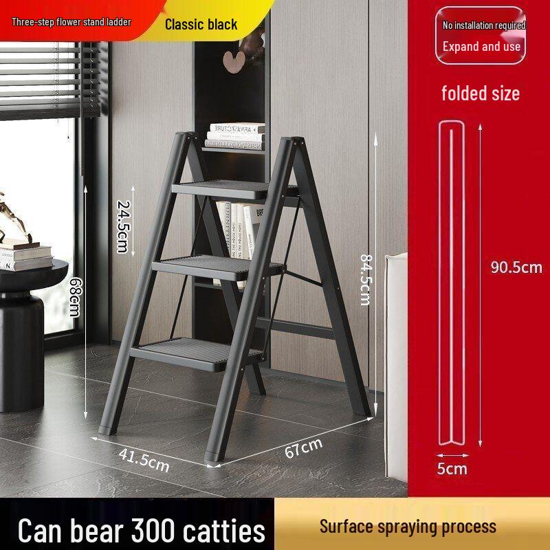 Portable Multi-Functional Telescopic Folding A-Frame Ladder for Indoor & Outdoor Use