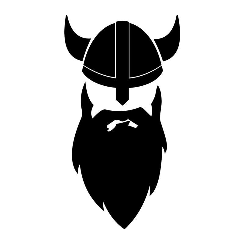 Cheap HZX1406 beard vikings car sticker funny Vinyl Decals Motorcycle