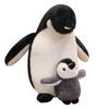 Cartoon Simulation Mother And Child Penguin Doll Plush Toy Aquarium Little Penguin Doll Children Soothing Doll