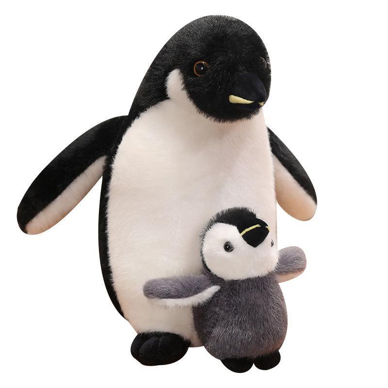 

Mother Son And Penguin Plush Toy Doll Cartoon Animal Sofa Decoration Gift Kids 28cm/11.02in