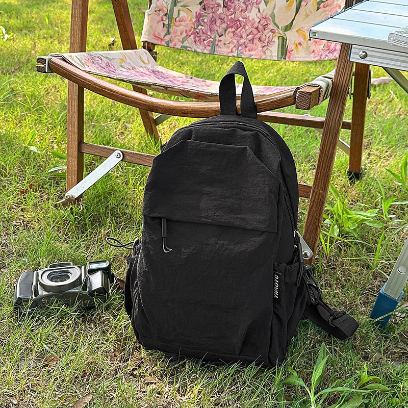 

Personality trend casual simple texture foreign style small backpack 2025 summer new fashion women trend backpack