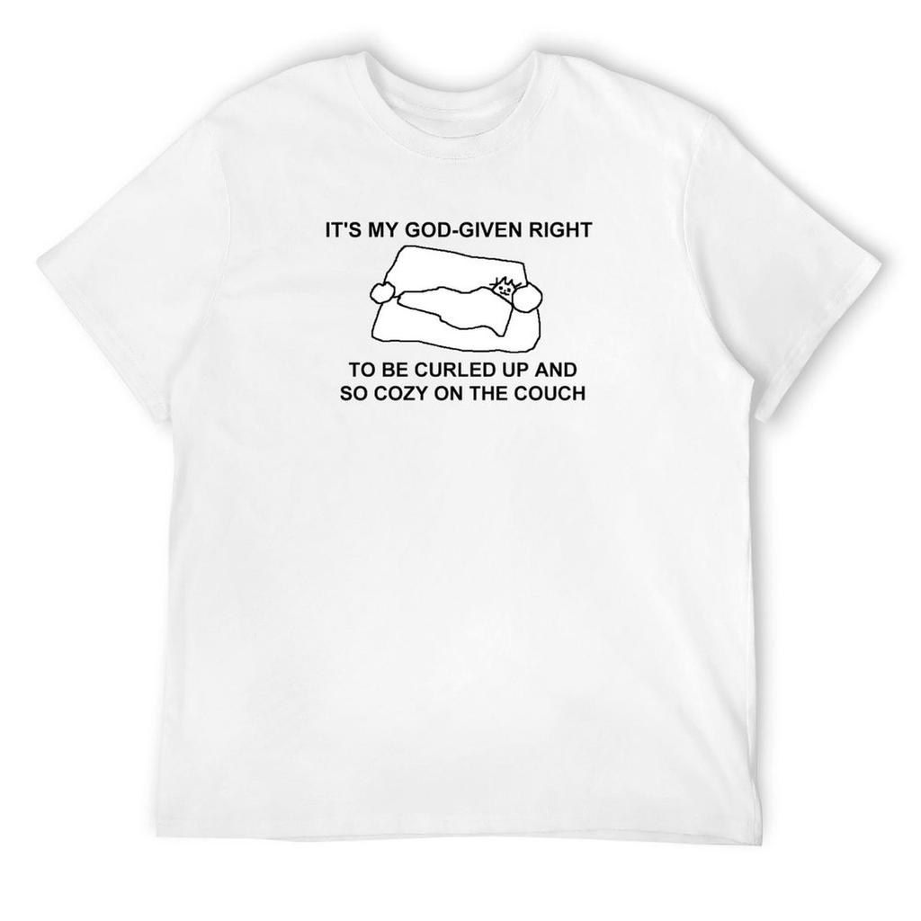 Gemütlich auf dem Sofa T-Shirt Ästhetische Kleidung Herrenkleidung schlichtes Herren-T-Shirt Slim-Fit-T-Shirts für Herren