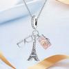 Charm Bead Components Plata Eiffel Tower Camera Glasses Copper Metal Plated Designed For Charm Bead Components Copper Metal Plated Authentic Original