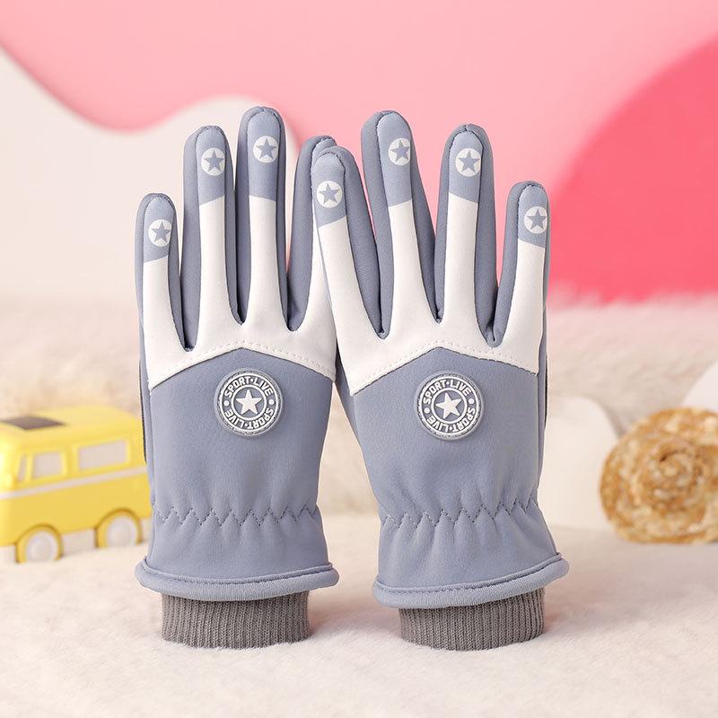 Kids' Non-slip Warm Gloves for Outdoor Sports: Roller Skating, Balance Bike, Bicycle, and Skateboard.