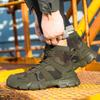 New Fashion Men Safety Shoes Steel Toe Work Shoes Anti-smash Anti-puncture Indestructible Shoes Protective Boots Oil Resistant