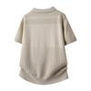 Lapel Ice Silk Short-sleeved Polo Shirt Knitted Short-sleeved Polo Shirt T-shirt Men's Casual Loose Shirt Top