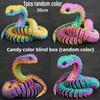 Non-Toxic 30Cm 3D Printed Snake Movable Joint Toy Doll Simulation Snake Model Office Desktop Decoration Handicraft Toy For Children Gift