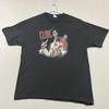 Elvis Presley Echtes ALstyle Kurzarm Musik Schwarzes T-Shirt Herren XL