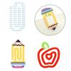 Acrylic Paper Clips,Reusable Heat Printed Transparent Bookmarks Clip For Document Organization Reading Accessories