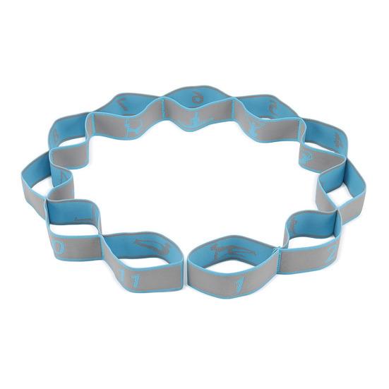 Yoga Stretching Strap with 11 Loop Physical Therapy Pilates Ballet Dance Body Leg Stretcher Elastic Band Home Gym Workout Resistance Band