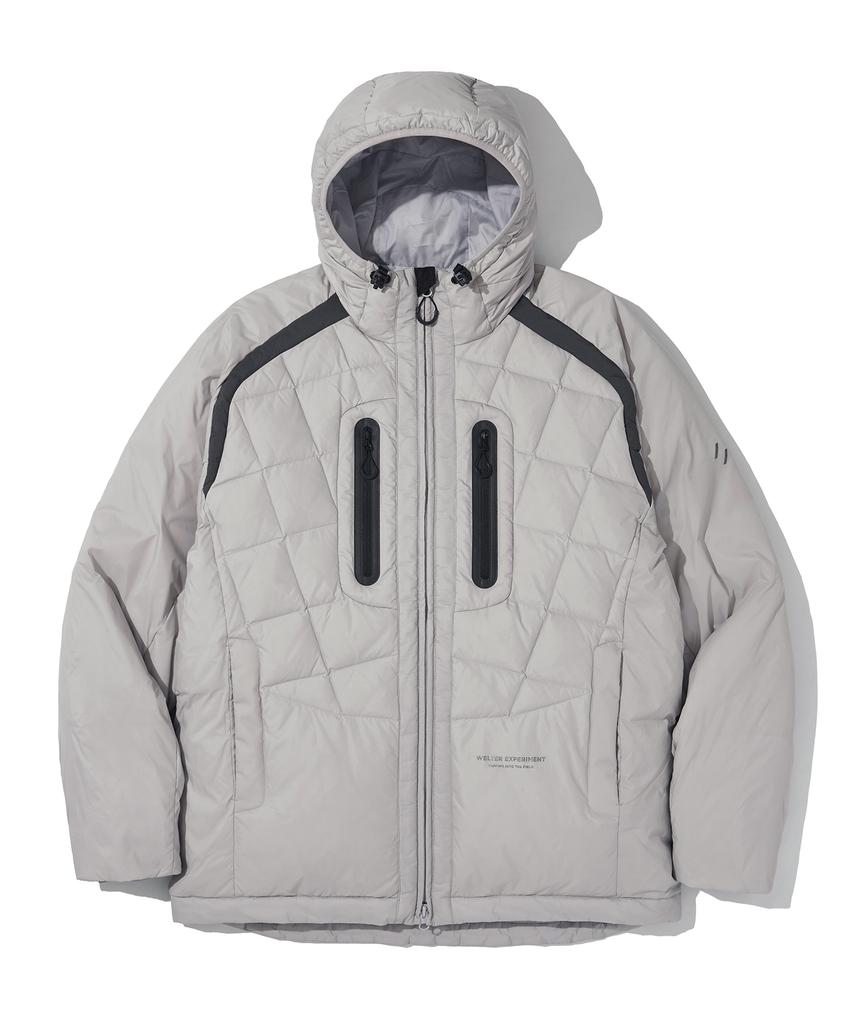 Welter Experiment Shield Down Hood Jacket_Light Gray_Wol039