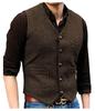 Men's V-Neck Wedding Vest - Perfect for Groom or Best Man