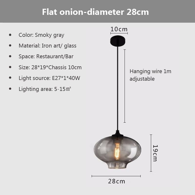 Nordic Hanging Loft Glasslustre Pendant Light E27/E26 for Kitchen Restaurant Bedroom Lamp Interior Decorative Pendant Light