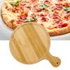 Bamboo Wood Pizza Tray Clear Texture Comfortable Hand Feeling Round Wooden Pizza Serving Plate
