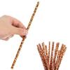 20pcs Hard Drinking Straw PP Restaurant Straws Party Decor Leopard Plastic Straws  Birthday