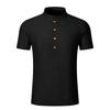 Men’s Summer Casual Loose Fit Button Up Polo Shirt with Short Sleeves Comfortable Lightweight Material Classic Design