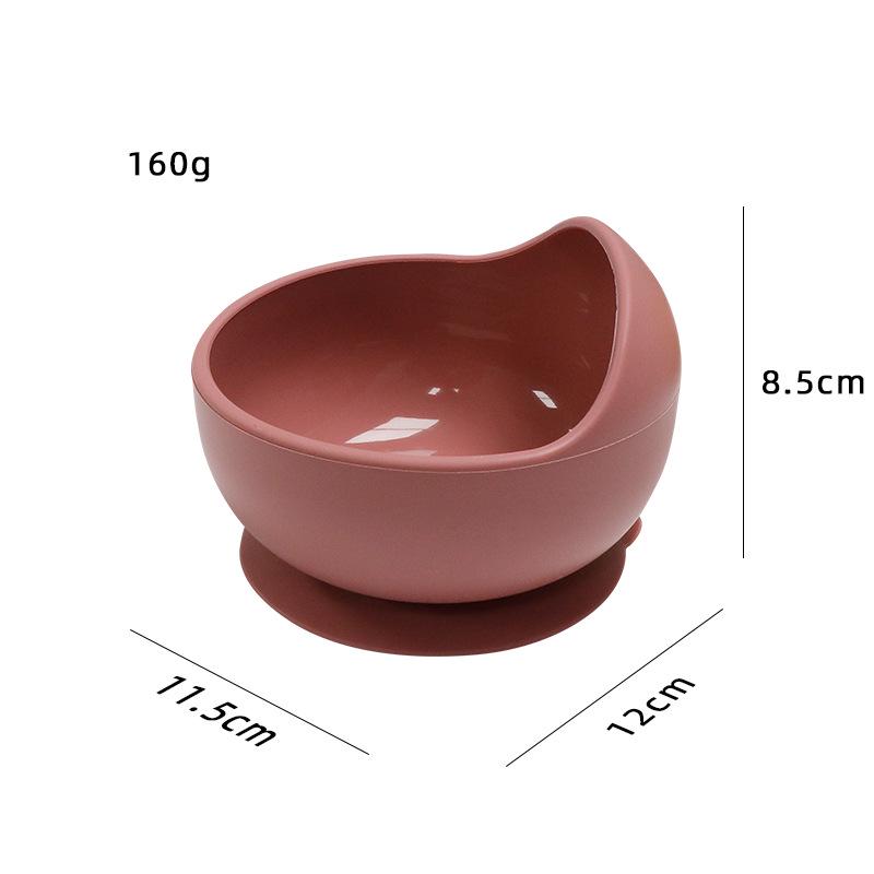 Tigela de Sucção de Silicone para Alimentação de Bebê - Antiderrapante com Tampa