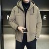 Men's Winter Light Luxury Hooded Down Jacket - Versatile Business Fashion Trend Coat