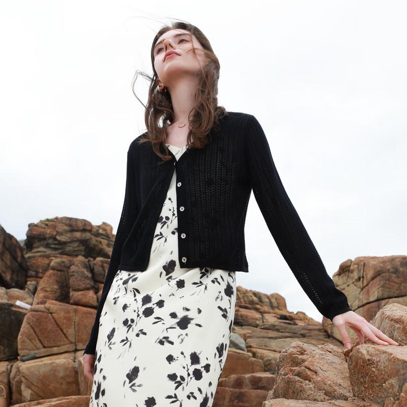 

Sancai Hollow Knit V-Neck Cardigan XL