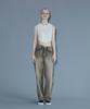 PINBLACK Vintage Washed Denim Pants Beige