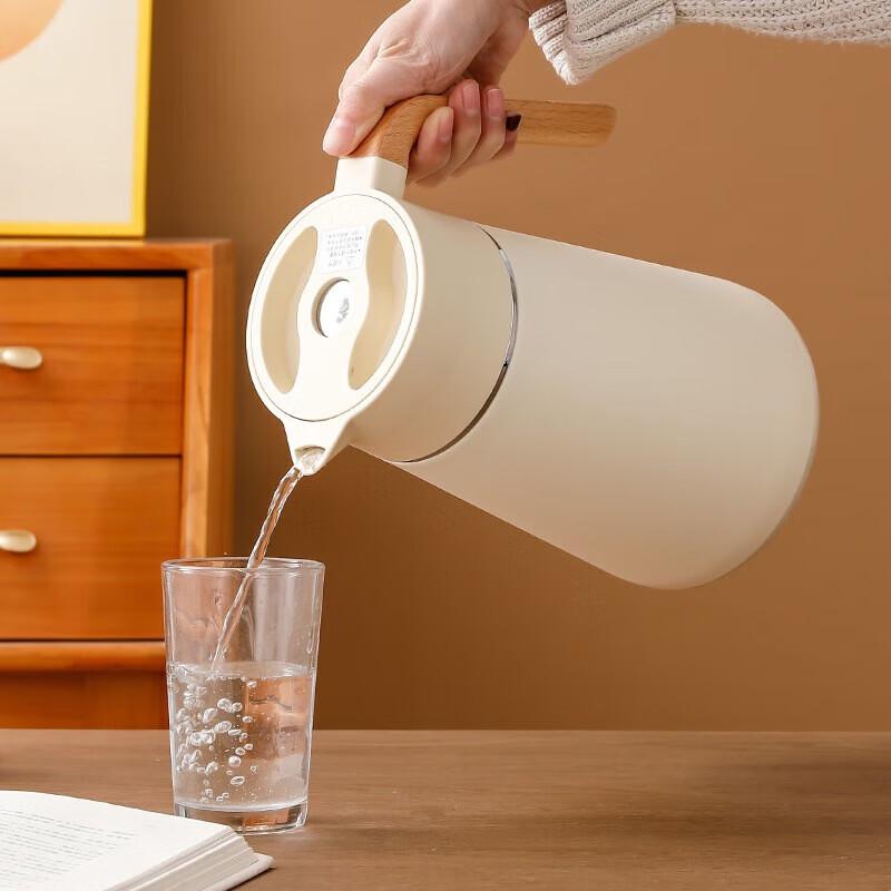 Changqi 304 Stainless Steel Insulated Coffee Pot with Wooden Handle