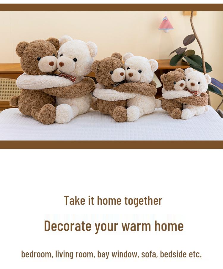 Little Bear Series Plush Toy: Teddy Bear Hugging Doll & Kids' Sleep Pillow