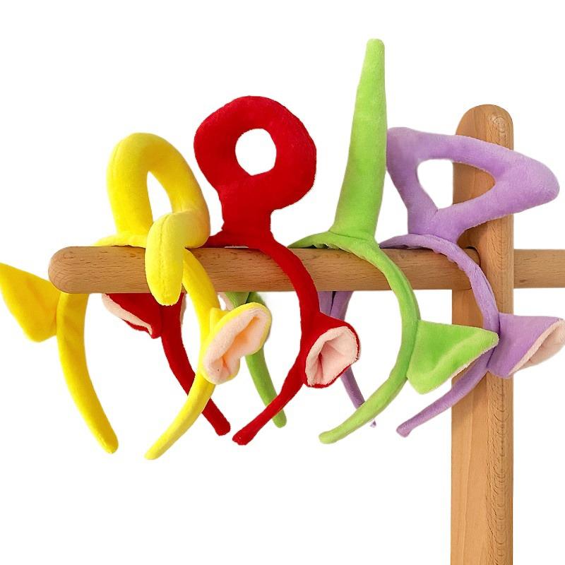 

Miniso 4 цвета Повязка на голову Телепузики Аниме Мультяшная повязка для волос Милая заколка для волос Женская повязка для макияжа лица Аксессуары для волос