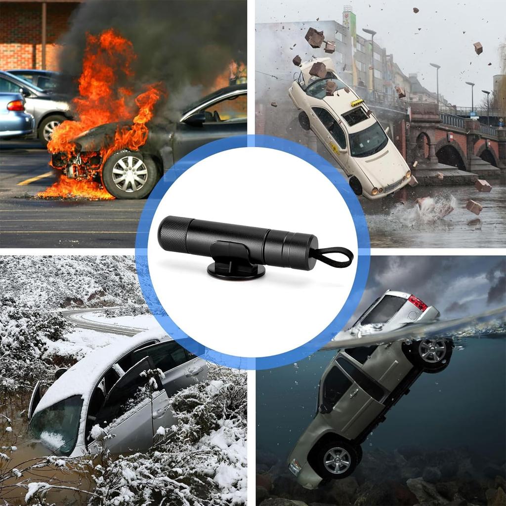 Syntelusa Emergency Escape Hammer, Car Safety Hammer, Window Break, Escape Hammer, Breaking Glass, Multi-functional,