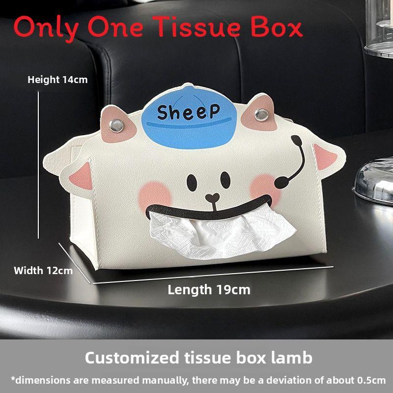 Modern Leather Tissue Box With Design For Living Room And Bathroom Decor