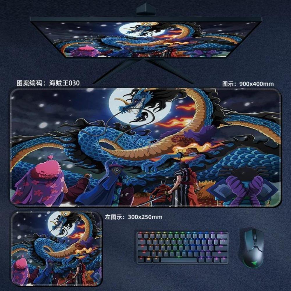 Nautical King Animation Periphery Cute ONE PIECE Leather Mouse Pad Boys Oversized Small E-sports Game Office Computer Keyboard Pad Notebook Table Mat