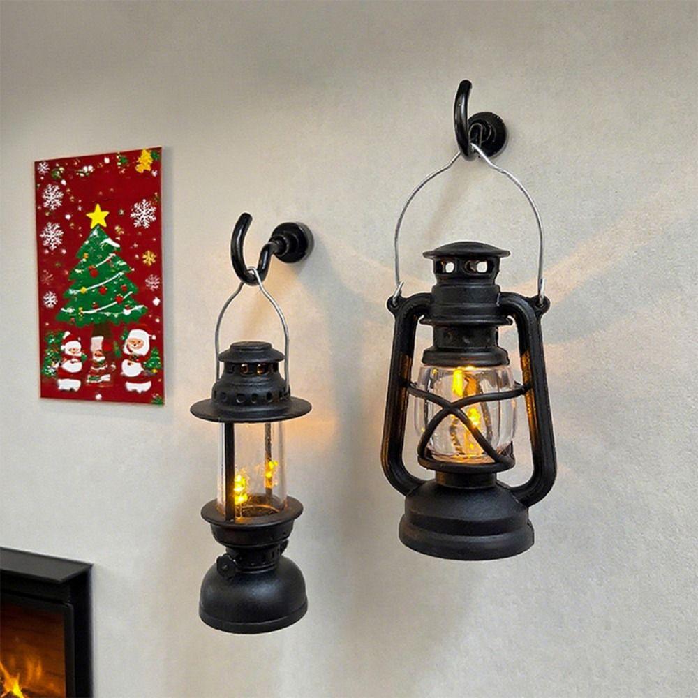 Creative LED Electronic Candle Light Flameless Outdoor Hanging Small Lanterns  Party Supplies
