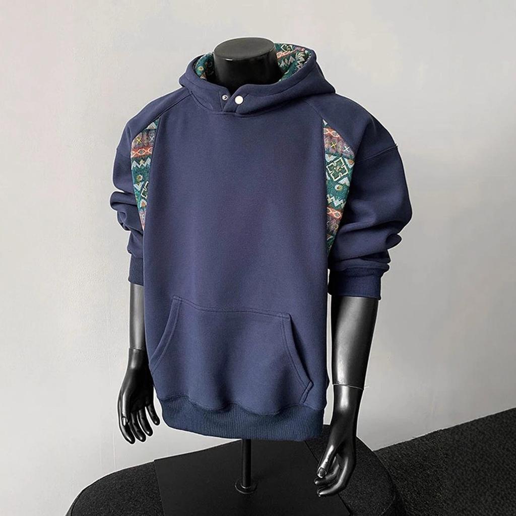 Sweater Men's Autumn New Contrast Design Coat Hoodie
