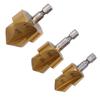 3 Pcs Set PPR Lifting Drill Bit 1/4 Inch Hex Shank Water Pipe Expansion Drill Puncher Hole Opener Expander