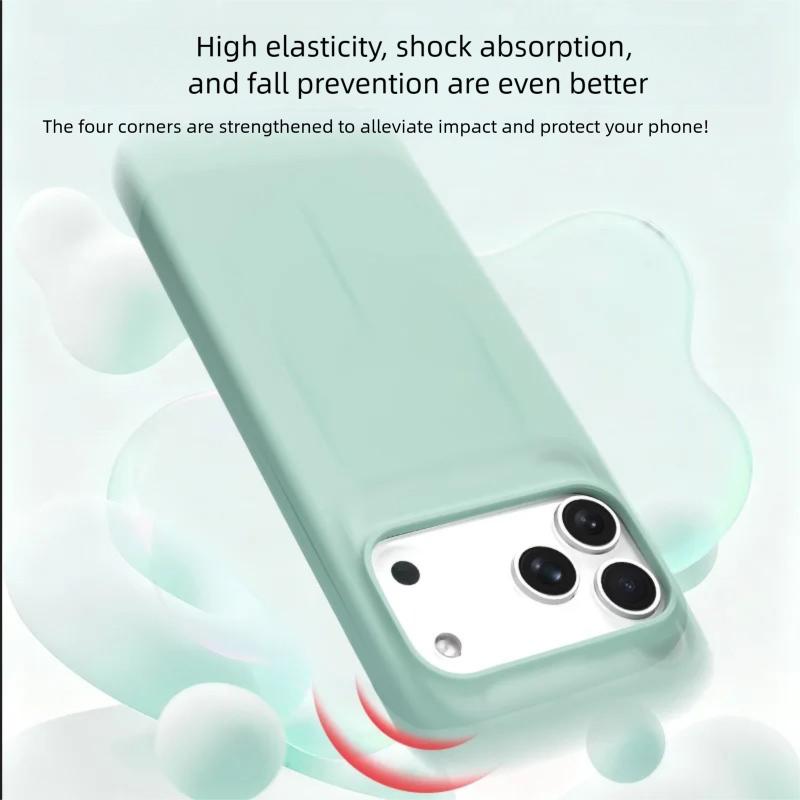 Liquid Silicone Ai Camera Shutter Button Case for iPhone 17 Pro Max with Magnetic Pop-Up Cover Animation Magsafe Compatible