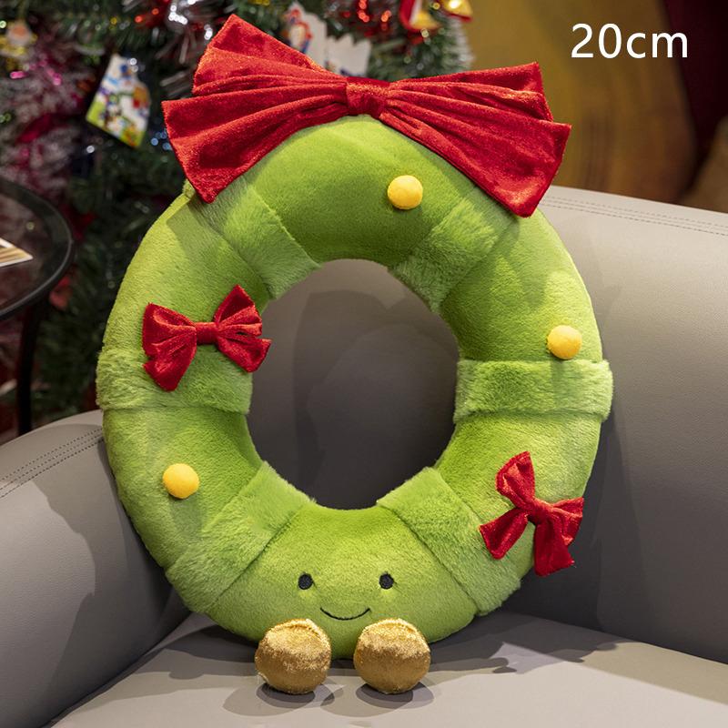 Christmas Decoration Toys Cute Gingerbread Man Plushie Toy Doll Cartoon Soft Anime Toy Pillow Home Decor Kids Gift