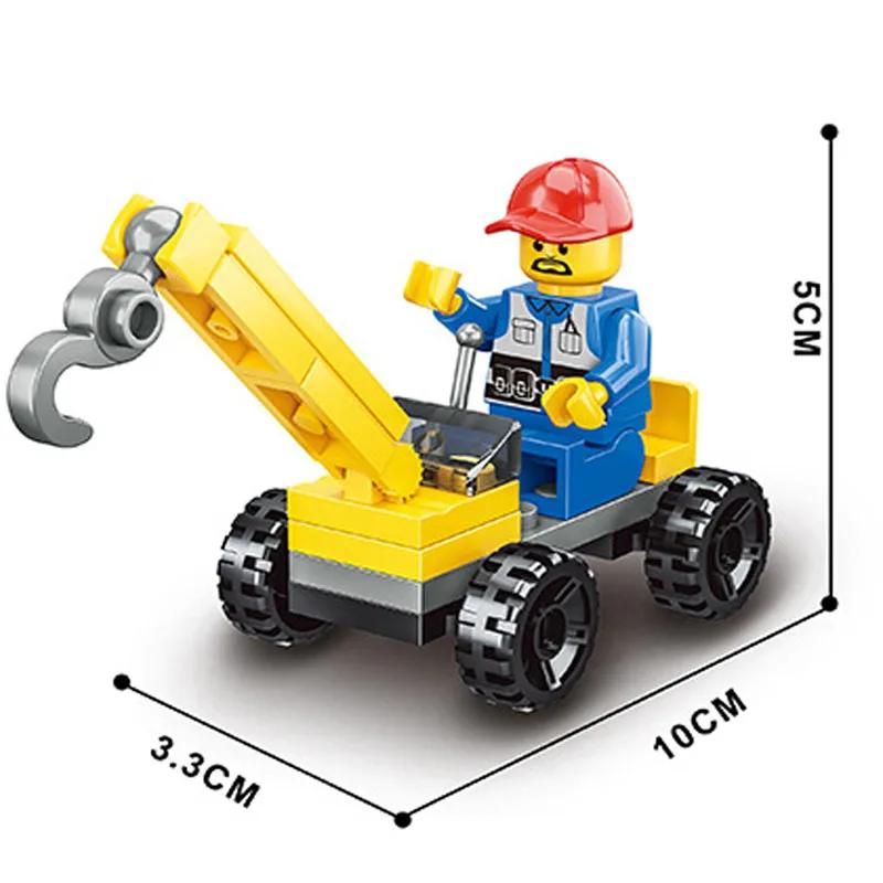 City Patrol Police Motorcycle Car Pursuit Prisoners Model Building Blocks Enlighten Action Figure Toys For Children