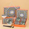 Elegant Ceramic Rice Bowl & Chopstick Set
