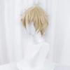 Mikaela Hyakuya Cosplay Wig Men Short Light Blond Wig Cosplay Anime Cosplay Wigs Heat Resistant Synthetic Wigs
