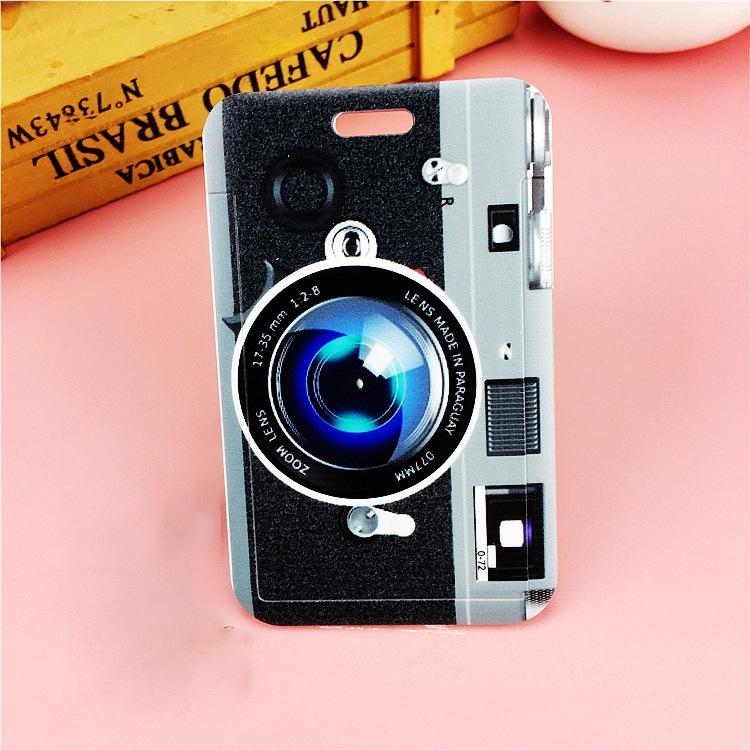 Creative Camera ABS Slide Card Holder for Student ID, Meal, Bus, and Campus Cards