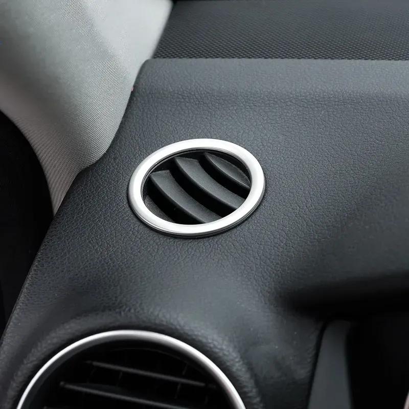Car Styling For Mercedes Benz C Class W204 Console CD Panel Air Conditioner Vents Frame Cover Trim Decoration Sticker