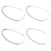 Accessories Ornament Women Crystal Rhinestone Haiband Wedding Party Pearl Wave Headband Hair Hoop