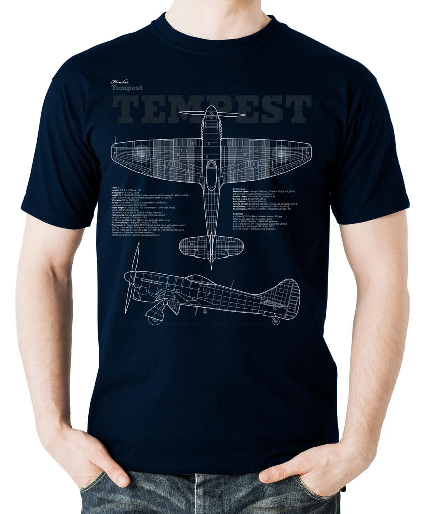 Aviation themed Hawker Tempest TShirt Summer Cotton ONeck Short Sleeve Mens T Shirt New S3XL