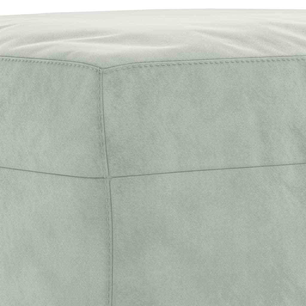 Vidaxl 4-Cz. Relaxation Set With Cushions, Light Grey, Velvet