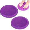 Shower Foot and Back Scrubber, New Silicone Mat with Hanging Hole Suction Cups Body Cleansing Shower Foot Scrubber Back Massager Pad for Men Women