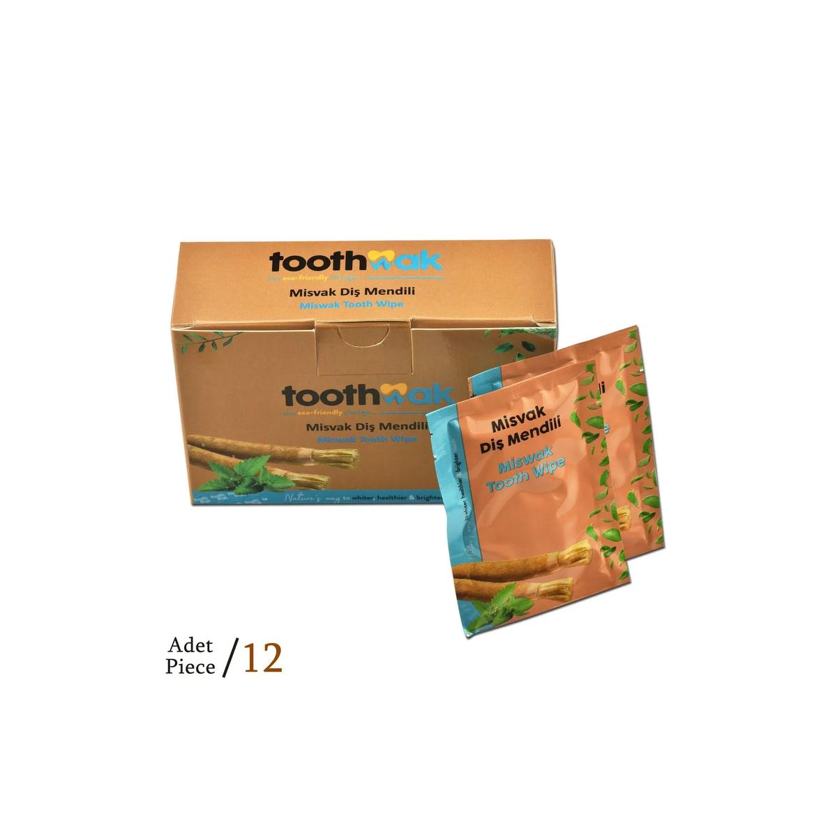 

Miswak-Infused Dental Cleaning Wipes – 1 Box (12 Pieces)