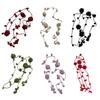 Retros Styles Fashion Scarves Handmade Knitted Neckerchief Flower Women Scarf for Vintage Fashion Enthusiasts