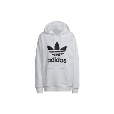Originals Trefoil Hoodie Classic Trefoil Print Pullover Long Sleeve Sweatshirt Women Hoodies White HN8329
