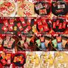100pcs Handmade Snowflake Crisp Packaging Bag Transparent New Year Sealing Bag  Snack
