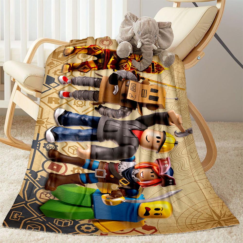 Roblox 388 Blanket Soft & Cozy Perfect for Bedding Seaside Picnics Four Seasons Multipurpose Digital Print Birthday Christmas Gift Blanket