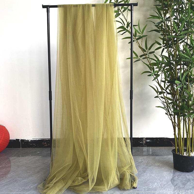 Light Pink Cherry Blossom Gauze Curtain with Pink Jade and Pink Bean Paste Highlights - Swiss Mosquito Net Yarn for Beauty Salon Ceiling.